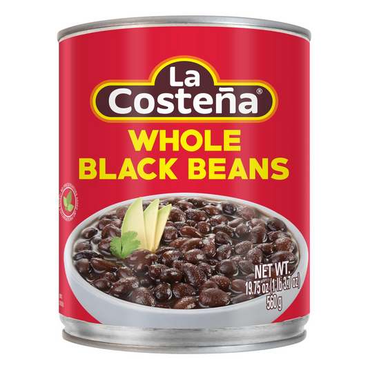 La Costena Whole Black Beans - 19.75oz