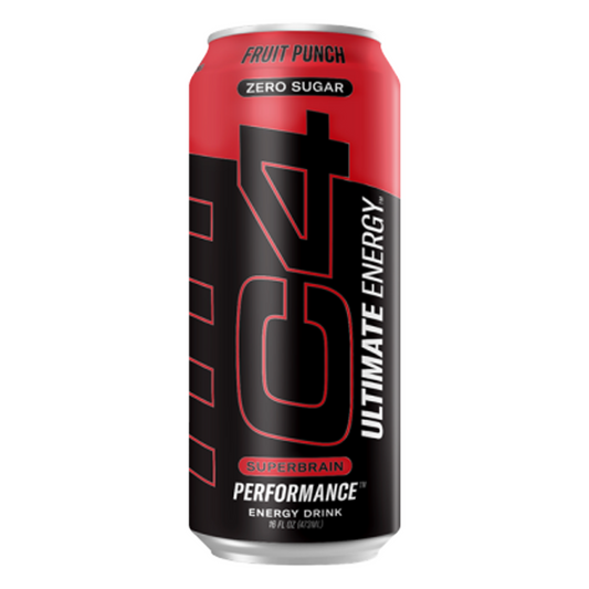 C4 Ultimate Fruit Punch Energy Drink - 16oz