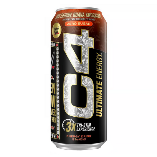 C4 Ultimate WWE Guava Knockout Energy Drink - 16oz