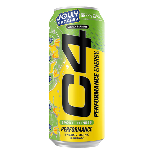 C4 Jolly Rancher Green Apple Energy Drink - 16oz