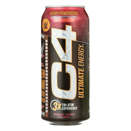 C4 Ultimate WWE Berry Powerbomb Energy Drink - 16oz