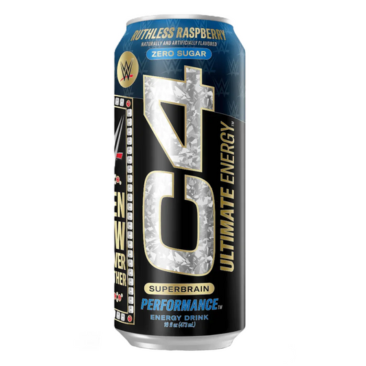 C4 Ultimate WWE Ruthless Raspberry Energy Drink - 16oz