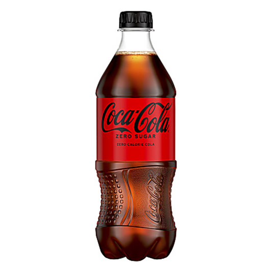 Coca Cola Zero Sugar Plastic Bottle - 20oz