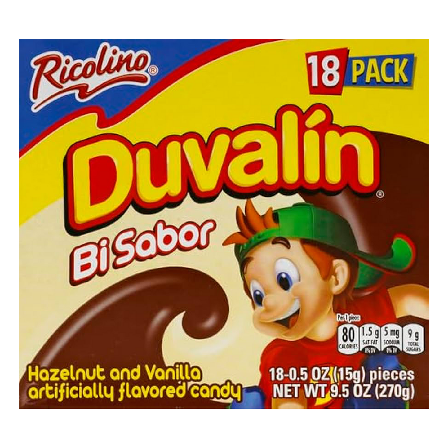 Ricolino Duvalin Hazelnut & Vanilla - 18ct