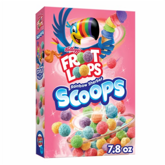 Froot Loops Rainbow Sherbet Scoops Cereal - 7.8oz
