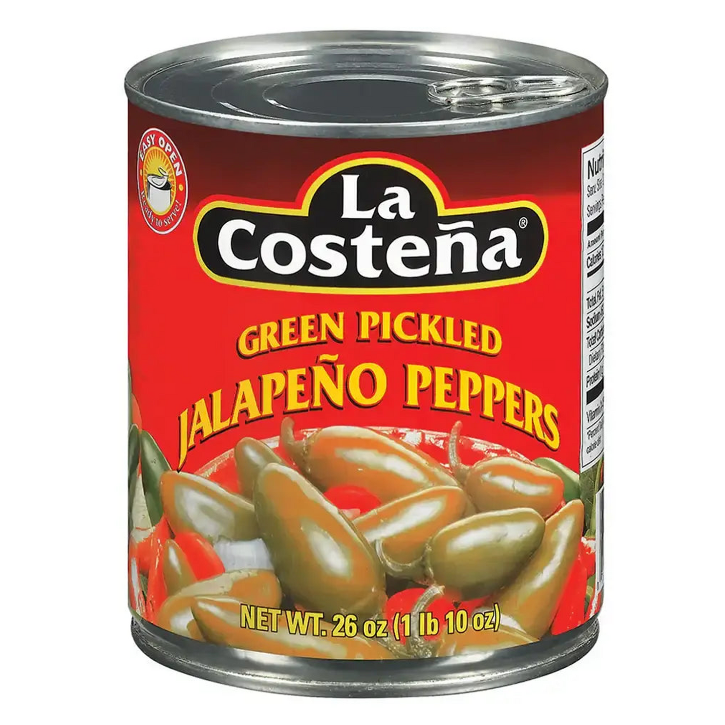 La Costena Whole Jalapeños - 26oz