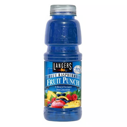 Langers Blue Raspberry Fruit Punch - 15.2oz