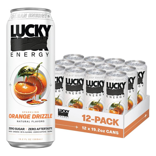 Lucky Energy Zero Sugar Orange Drizzle - 19.2oz