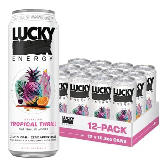 Lucky Energy Zero Sugar Tropical Thrill - 19.2oz