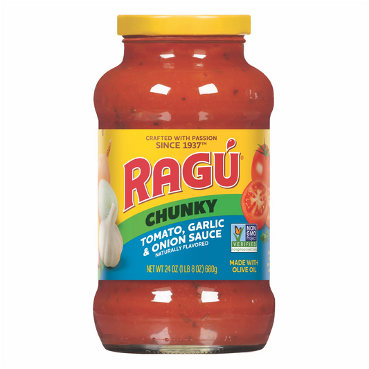 Ragu Chunky Tomato Garlic Onion Sauce - 24oz