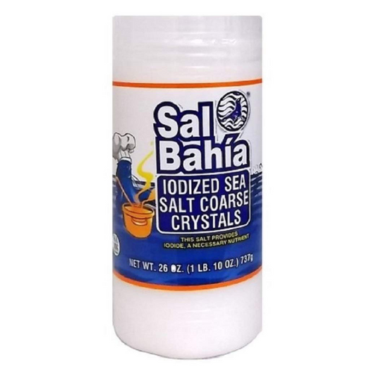 Sal Bahia Iodized Sea Salt Coarse Crystals - 26oz
