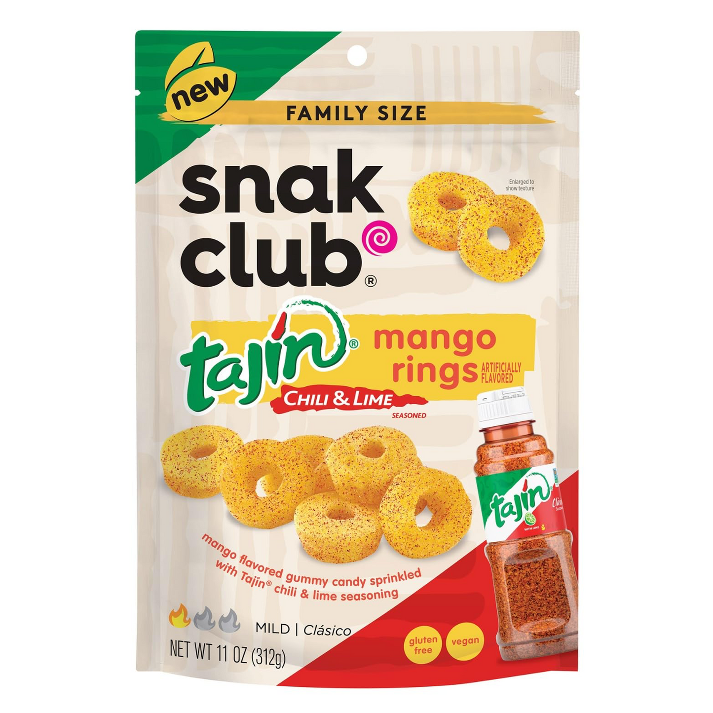 Snak Club Tajin Mango Rings