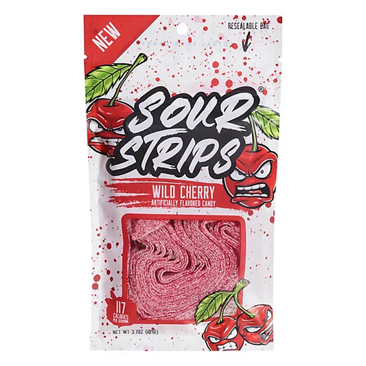 Sour Strips Wild Cherry