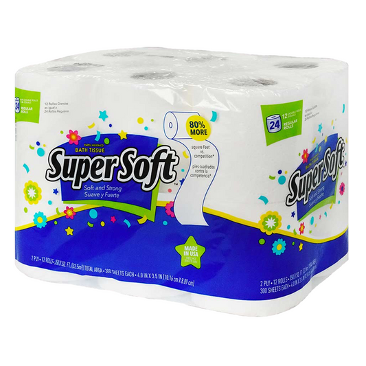 Super Soft Bath Tissue - 12ct