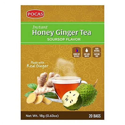 Pocas Honey Ginger Tea Soursop - 18g (20ct)