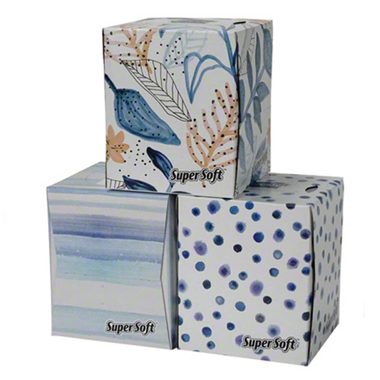 Super Soft Facial Tissue Cube 2-Ply - 80ct